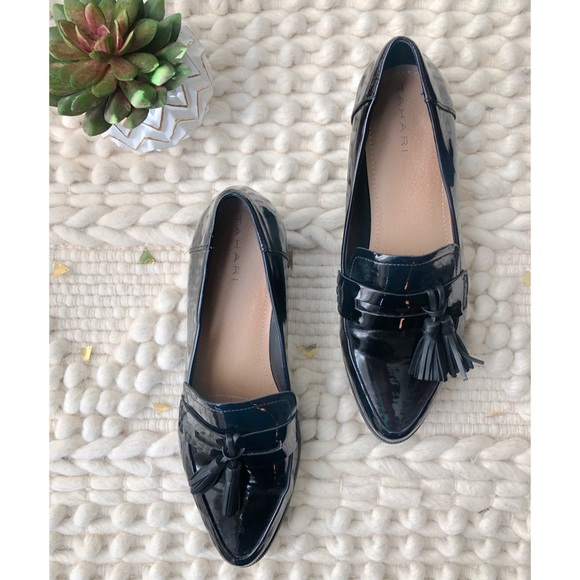 Tahari Shoes - Tahari I Lainey Black Tassel Loafers Size 7.5